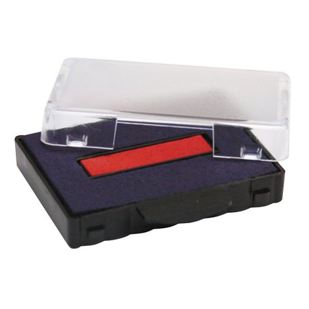 IDENTITY GROUP T5440 Dater Replacement Ink Pad, 1 1/8 x 2, Blue/Red P5440BR